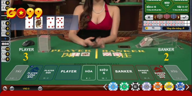 Sức hút nổi bật của Baccarat online trực tiếp